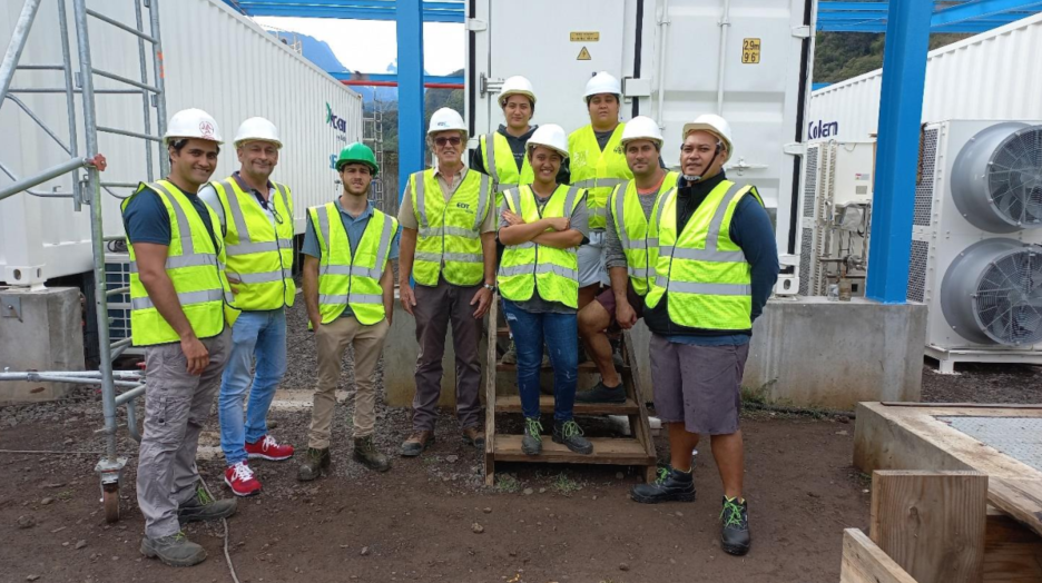 Nos stagiaires conducteurs de travaux en visite de chantier EDT ENGIE