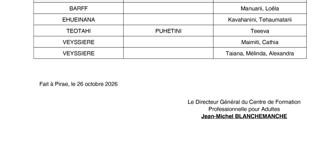 Assistant·e de Vie aux Familles Salariés 2026 – résultats des examens